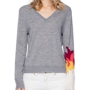 NWOT Zadig & Voltaire Ready Bis Flames Sweater XS